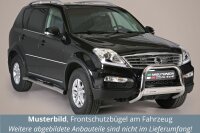 Frontbügel Edelstahl für Ssangyong Rexton W 2013 - 63mm mit Gutachten Frontschutzbügel