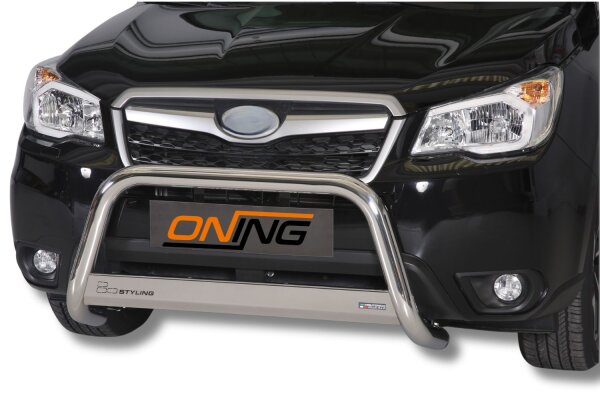 Frontbügel Edelstahl für Subaru Forester SJ 2013 - 63mm mit Gutachten Frontschutzbügel