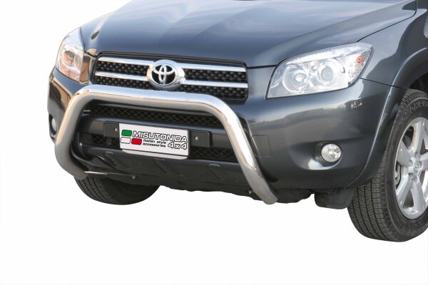 Frontbügel Edelstahl für Toyota Rav 4 2006 - 2008 76mm mit Gutachten Frontschutzbügel