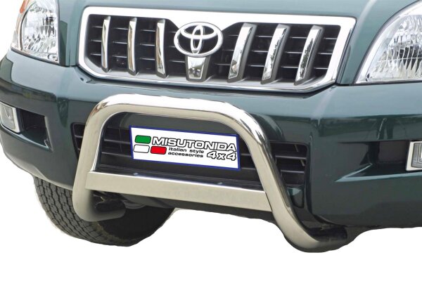 Frontbügel Edelstahl für Toyota Land Cruiser Prado J12 120 125 2002-09 63mm mit Gutachten