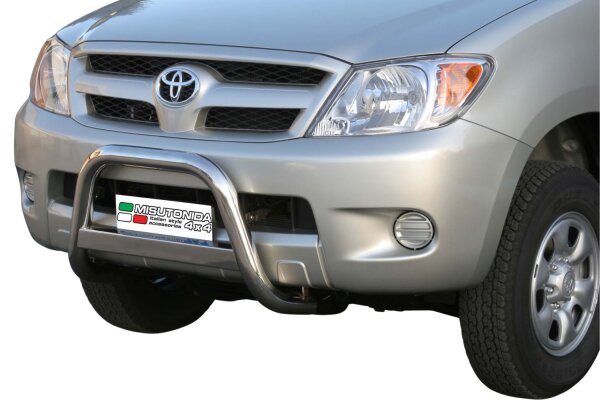 Frontbügel Edelstahl für Toyota Hilux 2005 - 2011 63mm mit Gutachten Frontschutzbügel