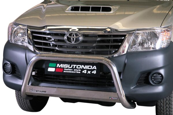 Frontbügel Edelstahl für Toyota Hilux 2011 - 2016 63mm mit Gutachten Frontschutzbügel