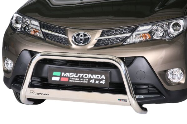 Frontbügel Edelstahl für Toyota Rav 4 2013 - 2015 63mm mit Gutachten Frontschutzbügel