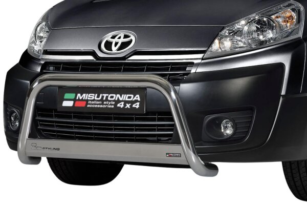 Frontbügel Edelstahl für Toyota PROACE 2014 - 63mm mit Gutachten Frontschutzbügel
