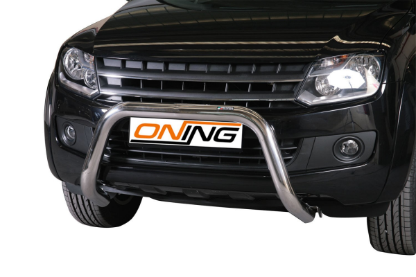Frontbügel Edelstahl für VW Amarok Trendline 2010 - 76mm mit Gutachten Frontschutzbügel