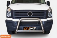 Frontbügel Edelstahl für VW Crafter 2011 - 2016 Ø63mm mit Gutachten Frontschutzbügel