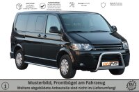 Frontbügel Edelstahl für VW T5 2010 - Ø63mm mit Gutachten Frontschutzbügel