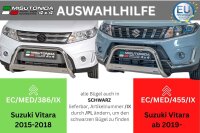 Frontbügel Edelstahl für Suzuki Vitara 2015 - 63mm mit Gutachten Frontschutzbügel