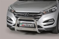 Frontbügel Edelstahl für Hyundai Tucson 2015-2017 Ø63mm mit Gutachten Frontschutzbügel