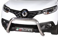 Frontbügel Edelstahl für Renault Kadjar 2015 - 76mm mit Gutachten Frontschutzbügel