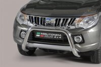 Frontbügel Edelstahl für Mitsubishi L200 KJOT Bj.2015- Ø76mm mit Gutachten