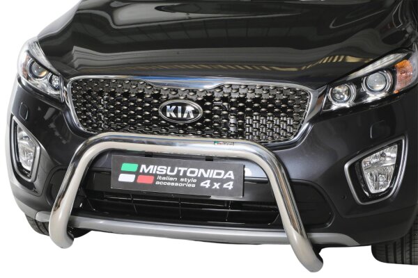 Frontbügel Edelstahl für KIA Sorento 2015 - 76mm mit Gutachten Frontschutzbügel