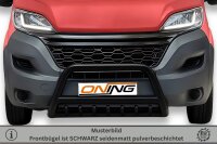 Frontbügel mit Unterbodenschutz für Citroen Jumper 2014-2024 SCHWARZ 70mm
