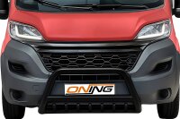 Frontbügel mit Unterbodenschutz für Citroen Jumper 2014-2024 SCHWARZ 70mm