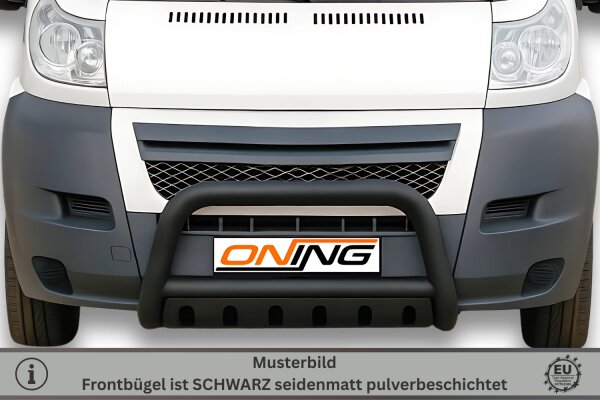 Frontbügel mit Unterfahrschutz für Citroen Jumper 2006-2014 SCHWARZ  Gutachten