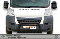 Frontbügel mit Unterfahrschutz für Citroen Jumper 2006-2014 SCHWARZ  Gutachten