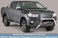 Frontbügel Edelstahl für Toyota Hilux 2016 - 76mm mit Gutachten Frontschutzbügel