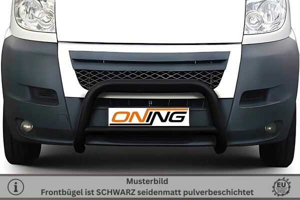 Frontbügel mit Querstreben für Citroen Jumper 2006-2014 SCHWARZ 70mm Gutachten