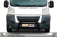 Frontbügel mit Querstreben für Citroen Jumper 2006-2014 SCHWARZ 70mm Gutachten