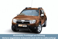 Frontbügel mit Querstreben für Dacia Duster 2010- SCHWARZ  Edelstahl Gutachten