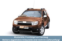 Frontbügel mit Unterfahrschutz für Dacia Duster 2010- SCHWARZ 60mm Gutachten