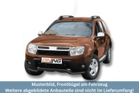 Frontbügel für Dacia Duster 2010- SCHWARZ 60mm breit Frontschutzbügel