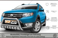 Frontbügel mit Unterfahrschutz für Dacia Sandero II 2012- Edelstahl Gutachten