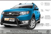 Frontbügel für Dacia Sandero II 2012- SCHWARZ 60mm Frontschutzbügel
