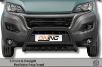 Frontbügel mit Unterbodenschutz für Fiat Ducato 2014-2024 SCHWARZ 70mm Gutachten