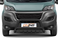 Frontbügel mit Unterfahrschutz für Fiat Ducato 2006-2024 SCHWARZ 70mm Gutachten