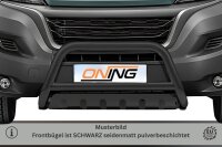 Frontbügel mit Unterfahrschutz für Fiat Ducato 2014-2024 SCHWARZ 70mm Gutachten