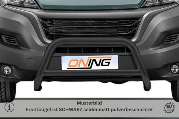 Frontbügel mit Querstreben für Fiat Ducato 2006-2024 SCHWARZ 70mm Gutachten