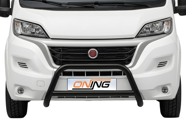 Frontbügel mit Querstreben für Fiat Ducato 2014-2024 SCHWARZ 70mm Gutachten