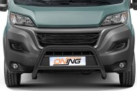 Frontbügel mit Querstreben für Fiat Ducato 2006-2024 SCHWARZ 70mm Gutachten