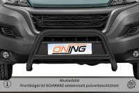 Frontbügel mit Querstreben für Fiat Ducato 2014-2024 SCHWARZ 70mm Gutachten