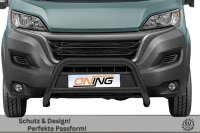 Frontbügel mit Querstreben für Fiat Ducato 2014-2024 SCHWARZ 70mm Gutachten