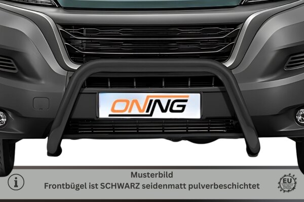 Frontbügel für Fiat Ducato 2006-2024 SCHWARZ 70mm Frontschutzbügel