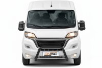 Frontbügel für Fiat Ducato 2014-2024 SCHWARZ 70mm Frontschutzbügel Gutachten
