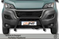 Frontbügel für Fiat Ducato 2014-2024 SCHWARZ 70mm Frontschutzbügel Gutachten