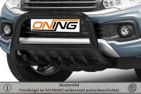 Frontbügel mit Unterbodenschutz für Fiat Fullback 2016- SCHWARZ 70mm Gutachten