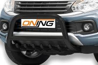 Frontbügel mit Unterbodenschutz für Fiat Fullback 2016- SCHWARZ 70mm Gutachten