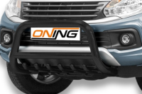 Frontbügel mit Unterbodenschutz für Fiat Fullback 2016- SCHWARZ 70mm Gutachten