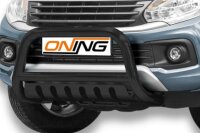 Frontbügel mit Unterfahrschutz für Fiat Fullback 2016- SCHWARZ 70mm Gutachten