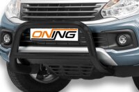 Frontbügel mit Querstreben für Fiat Fullback 2016- SCHWARZ 70mm Gutachten