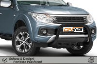 Frontbügel für Fiat Fullback 2016- SCHWARZ 70mm Frontschutzbügel Gutachten