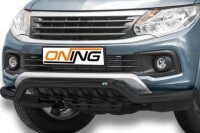Frontbügel Unterbodenschutz für Fiat Fullback 2016- SCHWARZ 70mm breit