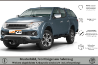 Frontbügel für Fiat Fullback 2016- SCHWARZ 70mm breit Edelstahl Gutachten