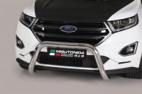 Frontbügel Edelstahl für Ford Edge 2016- Ø76mm mit Gutachten Frontschutzbügel