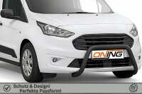 Frontbügel für Ford Transit Connect 2013-2021 SCHWARZ 70mm Gutachten Edelstahl
