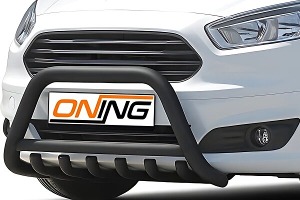 Frontbügel Unterbodenschutz für Ford Transit Courier 2014-2018 SCHWARZ 60mm Gutachten